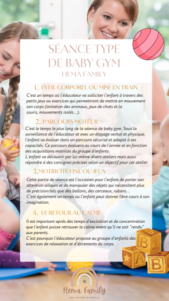 Cours de BABY GYM pour enfants de 2 à 3 ans à Six fours les plages
